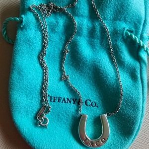 Tiffany &co horshoe pendant necklace
